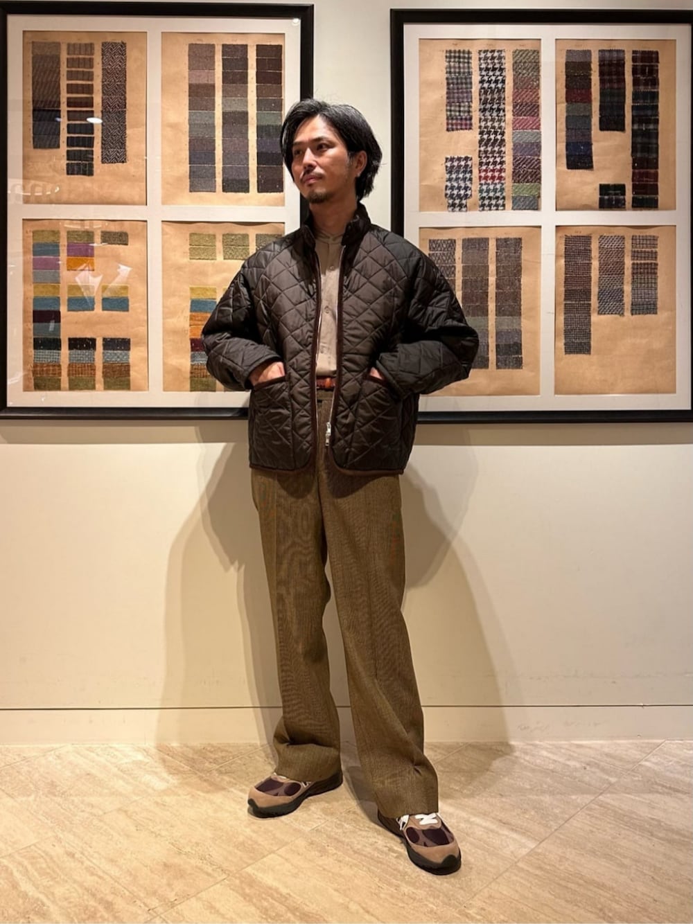 別注】<LAVENHAM> キルティング ハリントンジャケットを使った 別注】<LAVENHAM> キルティング ハリントンジャケットを使った