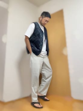 「no brand（ノーブランド）のアイテム」を使った、はんじろーーーさん（メンズ・175cm）の秋コーディネート