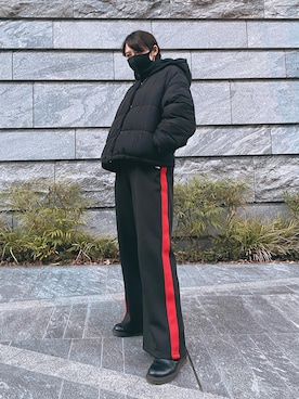 「NICE CLAUP（ナイスクラップ）のアイテム（ダウンジャケット/コート）」を使った、マワリさん（レディース・166cm）の冬コーディネート