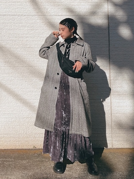 「Dr. Martens（ドクターマーチン）のDr.Martens  CHELSEA BOOT（ブーツ）」を使った、マワリさん（レディース・166cm）の秋コーディネート