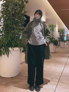 「Dr. Martens（ドクターマーチン）のDr.Martens  CHELSEA BOOT（ブーツ）」を使った、マワリさん（レディース・166cm）の冬コーディネート