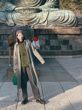 「Dr. Martens（ドクターマーチン）のDr.Martens  CHELSEA BOOT（ブーツ）」を使った、マワリさん（レディース・166cm）の秋コーディネート