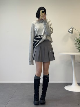 「UMBRO（アンブロ）のアイテム」を使った、まなみさん（レディース・170cm）の春コーディネート