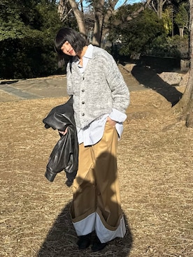 まなみさん（レディース・170cm）の冬コーディネート