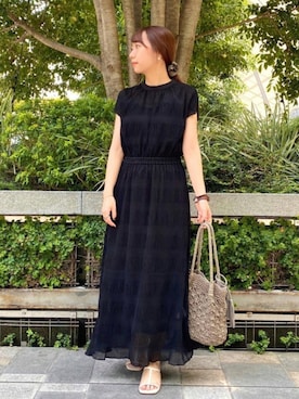 「RODE SKO（ロデスコ）のMARIA タッセルペーパーショルダー（ショルダーバッグ）」を使った、aさん（レディース・155cm）の夏コーディネート