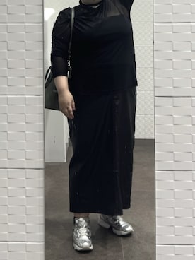 「アイテム（Tシャツ/カットソー）」を使った、すいかさん（レディース・150cm）の秋コーディネート