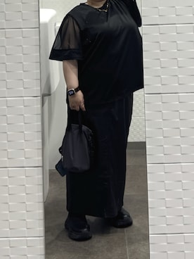「アイテム（Tシャツ/カットソー）」を使った、すいかさん（レディース・150cm）の秋コーディネート