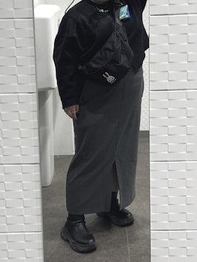「アイテム（ボディバッグ/ウエストポーチ）」を使った、すいかさん（レディース・150cm）の秋コーディネート