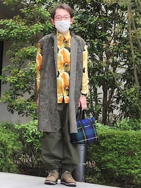 「Paul Smith（ポールスミス）のアイテム（トップス）」を使った、ちゃばこさん（メンズ・168cm）の春コーディネート