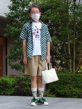 「アイテム（レッグウェア）」を使った、ちゃばこさん（メンズ・168cm・50代）の夏コーディネート