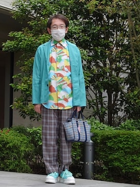 「B.C STOCK（ベーセーストック）のアイテム」を使った、ちゃばこさん（メンズ・168cm）の春コーディネート