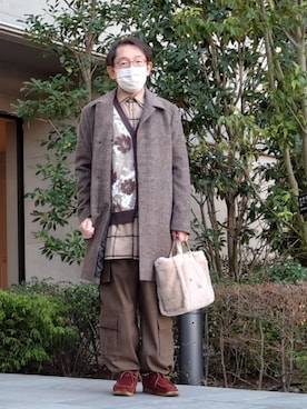 「tk.TAKEO KIKUCHI（ティーケータケオキクチ）のアイテム」を使った、ちゃばこさん（メンズ・168cm）の冬コーディネート