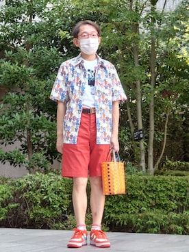 「アイテム（ファッション雑貨）」を使った、ちゃばこさん（メンズ・168cm・50代）の夏コーディネート