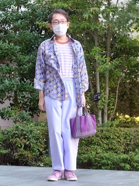 「アイテム（バッグ）」を使った、ちゃばこさん（メンズ・168cm・50代）の秋コーディネート