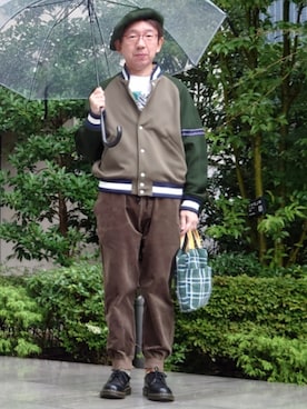「TAKEO KIKUCHI（タケオキクチ）のアイテム」を使った、ちゃばこさん（メンズ・168cm）の秋コーディネート