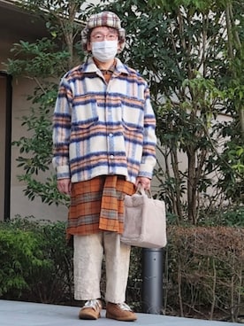 「tk.TAKEO KIKUCHI（ティーケータケオキクチ）のアイテム」を使った、ちゃばこさん（メンズ・168cm）の冬コーディネート