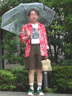 ちゃばこさん（メンズ・168cm）の夏コーディネート