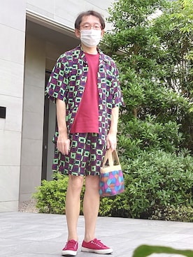 ちゃばこさん（メンズ・168cm・50代）の夏コーディネート