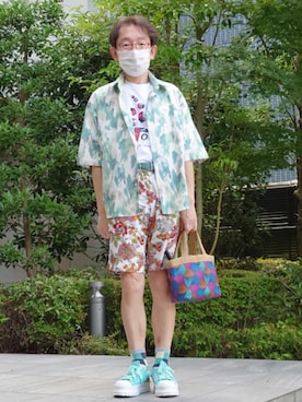 「アイテム（シューズ）」を使った、ちゃばこさん（メンズ・168cm・50代）の夏コーディネート