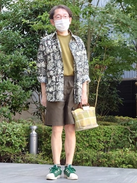 「アイテム（バッグ）」を使った、ちゃばこさん（メンズ・168cm・50代）の夏コーディネート