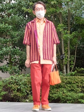「アイテム（パンツ）」を使った、ちゃばこさん（メンズ・168cm・50代）の秋コーディネート