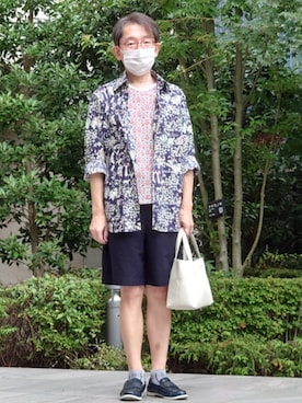 「アイテム（バッグ）」を使った、ちゃばこさん（メンズ・168cm・50代）の夏コーディネート