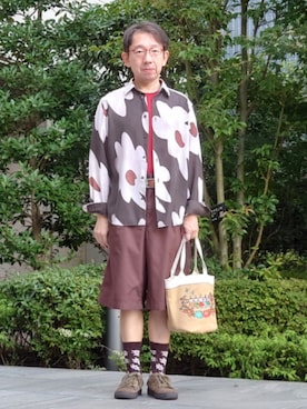 「TAKEO KIKUCHI（タケオキクチ）のアイテム」を使った、ちゃばこさん（メンズ・168cm）の秋コーディネート