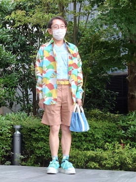 「Tabio（タビオ）のアイテム」を使った、ちゃばこさん（メンズ・168cm）の春コーディネート