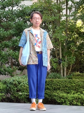 「Paul Smith（ポールスミス）のアイテム」を使った、ちゃばこさん（メンズ・168cm）の夏コーディネート