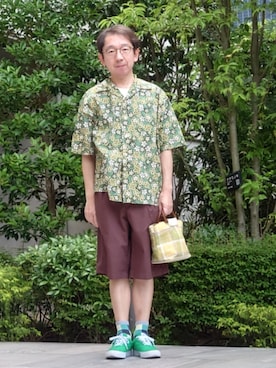 「Tabio（タビオ）のアイテム」を使った、ちゃばこさん（メンズ・168cm）の夏コーディネート