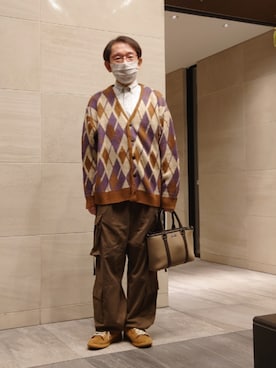 「アイテム（スニーカー）」を使った、ちゃばこさん（メンズ・168cm・50代）の秋コーディネート