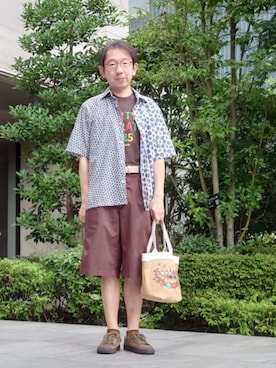 ちゃばこさん（メンズ・168cm）の夏コーディネート