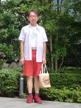 ちゃばこさん（メンズ・168cm）の夏コーディネート