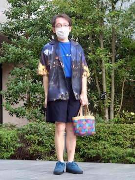 「アイテム（バッグ）」を使った、ちゃばこさん（メンズ・168cm・50代）の秋コーディネート