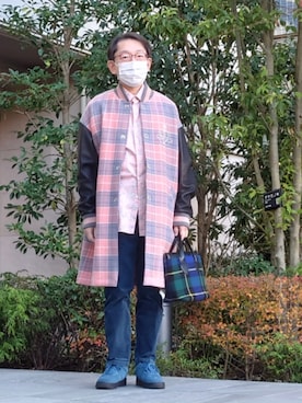 「アイテム（レッグウェア）」を使った、ちゃばこさん（メンズ・168cm）の冬コーディネート