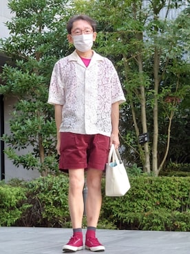 「アイテム（バッグ）」を使った、ちゃばこさん（メンズ・168cm・50代）の夏コーディネート