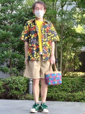 「アイテム（ソックス/靴下）」を使った、ちゃばこさん（メンズ・168cm・50代）の夏コーディネート