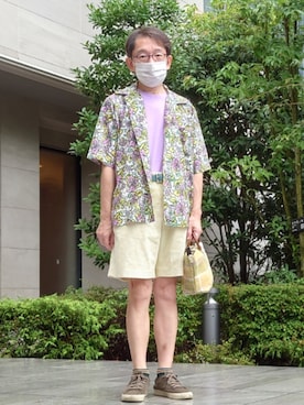 「アイテム（バッグ）」を使った、ちゃばこさん（メンズ・168cm・50代）の夏コーディネート