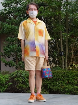 「アイテム（トップス）」を使った、ちゃばこさん（メンズ・168cm・50代）の夏コーディネート