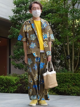 「アイテム（バッグ）」を使った、ちゃばこさん（メンズ・168cm・50代）の夏コーディネート