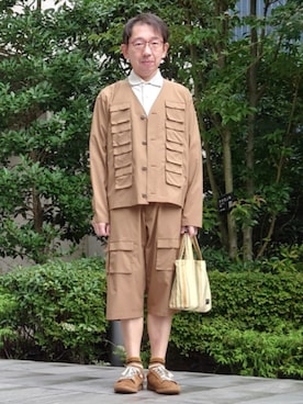 「TAKEO KIKUCHI（タケオキクチ）のアイテム」を使った、ちゃばこさん（メンズ・168cm）の秋コーディネート