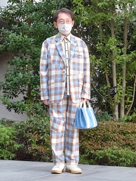 「アイテム（ソックス/靴下）」を使った、ちゃばこさん（メンズ・168cm・50代）の秋コーディネート