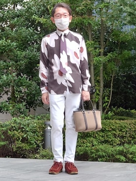 「アイテム（パンツ）」を使った、ちゃばこさん（メンズ・168cm・50代）の秋コーディネート