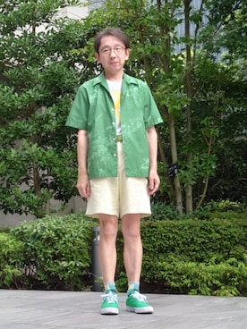 「Paul Smith（ポールスミス）のアイテム」を使った、ちゃばこさん（メンズ・168cm）の夏コーディネート