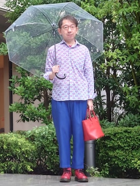 「LACOSTE（ラコステ）のアイテム」を使った、ちゃばこさん（メンズ・168cm）の夏コーディネート