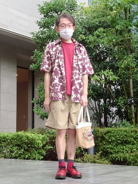 「アイテム（ソックス/靴下）」を使った、ちゃばこさん（メンズ・168cm・50代）の夏コーディネート
