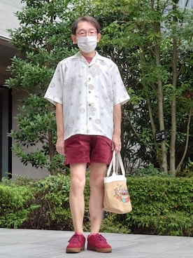 「アイテム（シューズ）」を使った、ちゃばこさん（メンズ・168cm・50代）の夏コーディネート
