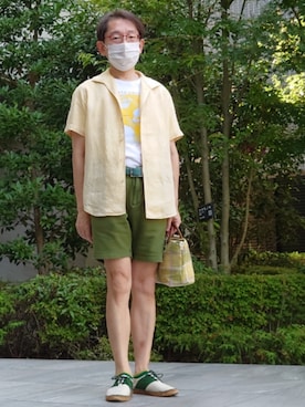 「アイテム（ベルト）」を使った、ちゃばこさん（メンズ・168cm・50代）の夏コーディネート