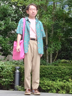 「Paul Smith（ポールスミス）のアイテム」を使った、ちゃばこさん（メンズ・168cm）の夏コーディネート
