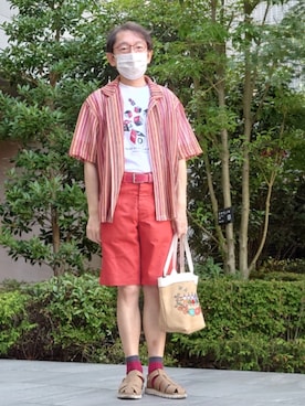 「CIAOPANIC TYPY（チャオパニックティピー）のアイテム」を使った、ちゃばこさん（メンズ・168cm）の夏コーディネート